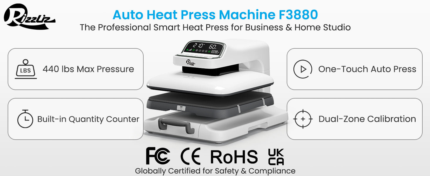 440 Ibs Max Pressure with 4-Level Control